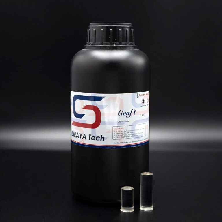 Read more about the article Siraya Tech Craft Ultra-Clear 3D Printer Resin – High Transparency, Non-Yellowing, 405nm Rapid Curing for LCD/DLP/8K 3D Printers, Designed for Craft Projects (1kg, High Clear)