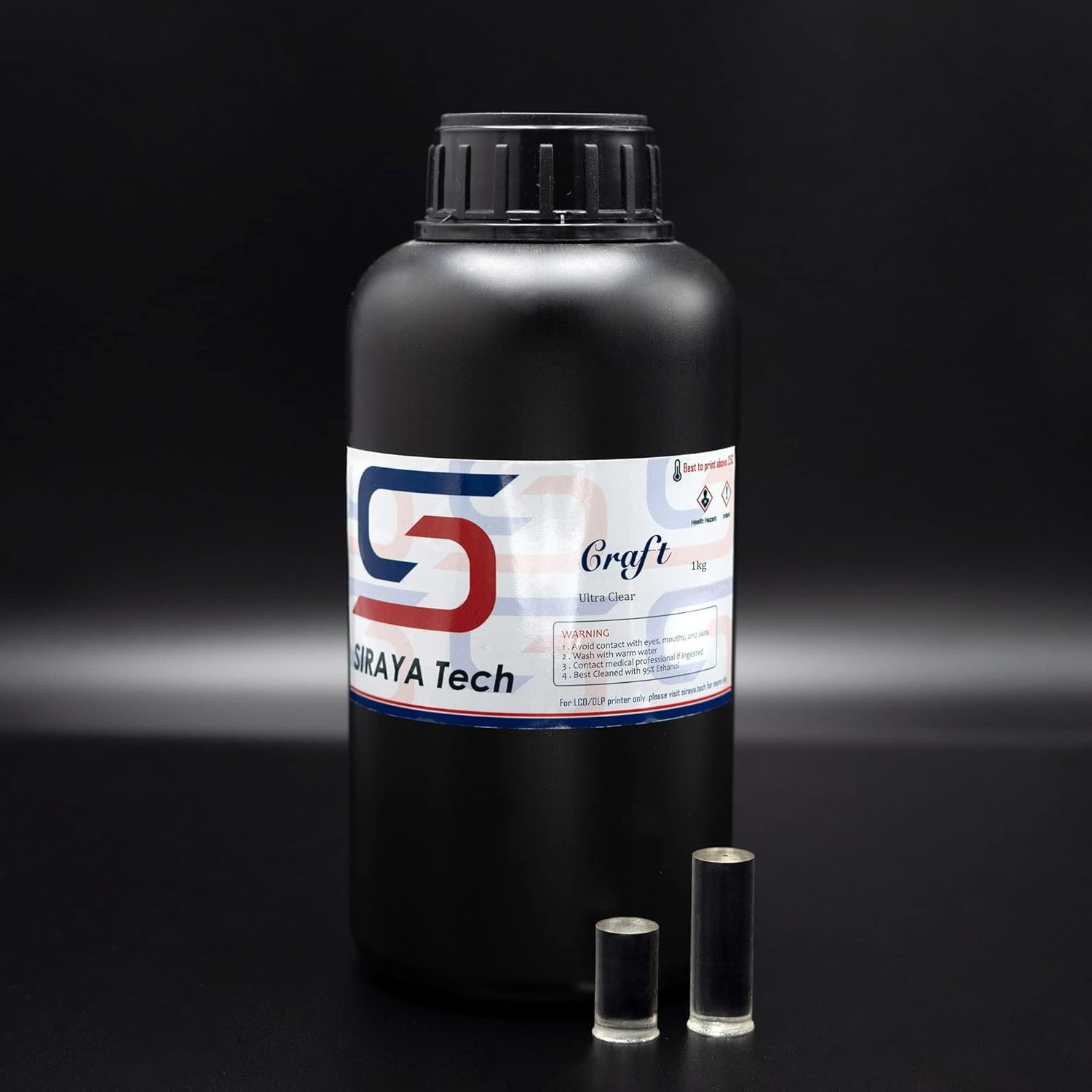 Read more about the article Siraya Tech Craft Ultra-Clear 3D Printer Resin – High Transparency, Non-Yellowing, 405nm Rapid Curing for LCD/DLP/8K 3D Printers, Designed for Craft Projects (1kg, High Clear)