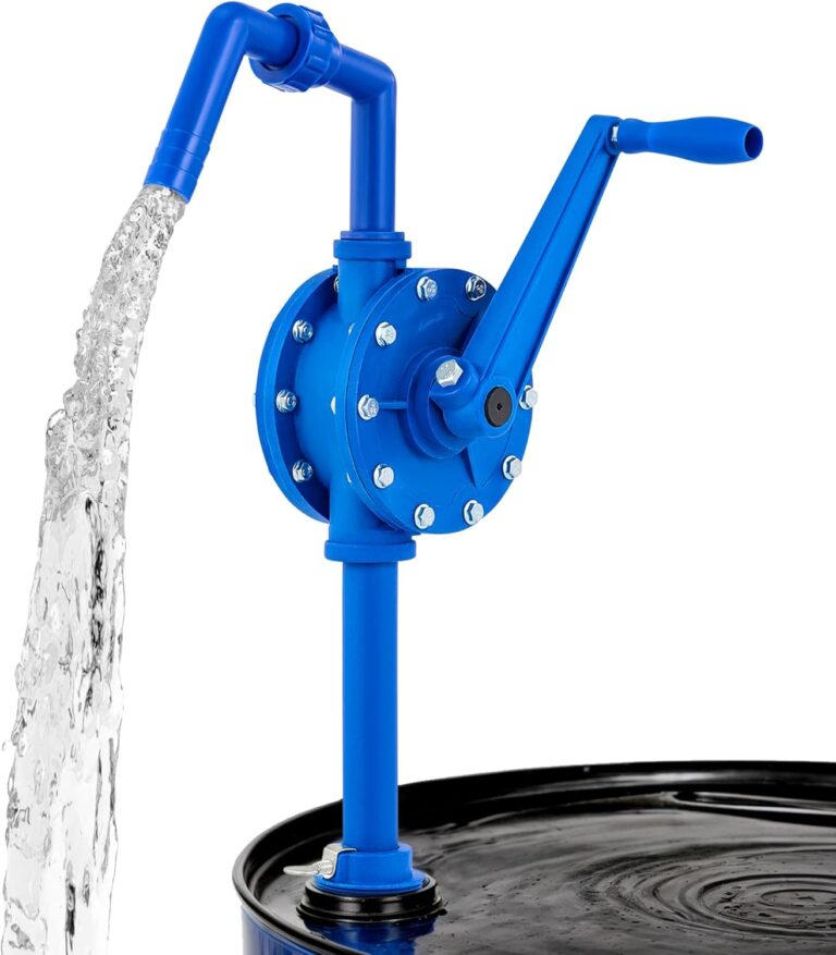 Read more about the article Orion Motor Tech 55 Gallon Drum Pump, Rotary Barrel Pump for Transfer of Chemicals, Acidic Solutions, Fuel, Water Based Fluids, Drum Pump Fits 5 to 55 Gallon Drums Hand Water Pump for 55 Gallon Barrel