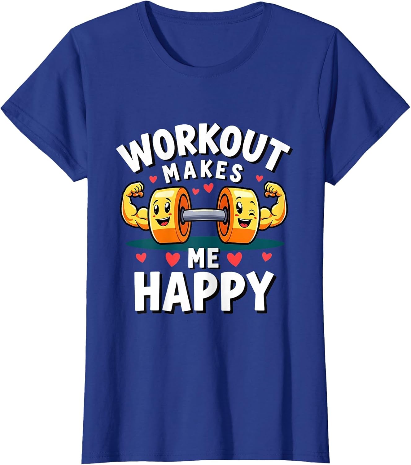 Read more about the article Workout Makes Me Happy Fitness Motivation Design T-Shirt