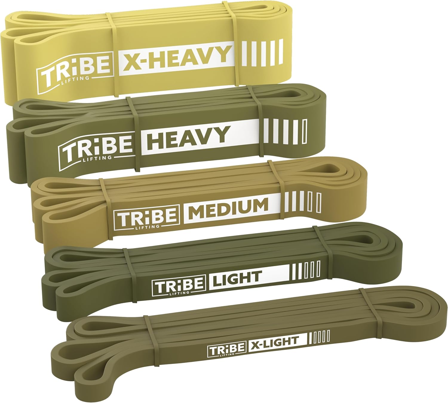 Read more about the article Tribe Lifting Resistance Bands for Working Out Men and Women – Set of 5 Pull Up Bands for Strength Training, Exercise Bands with Handles, Door Anchor and Bar Options for Home Gym