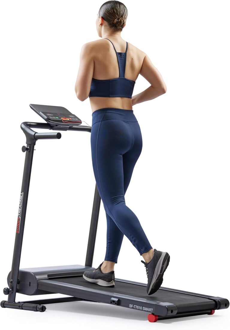 Read more about the article Sunny Health & Fitness Compact Foldable Treadmill – Easy Assembly, Quiet Operation, LCD Performance Monitor, Device Holder – Running & Walking Exercise, Optional Free SunnyFit App Bluetooth Connection