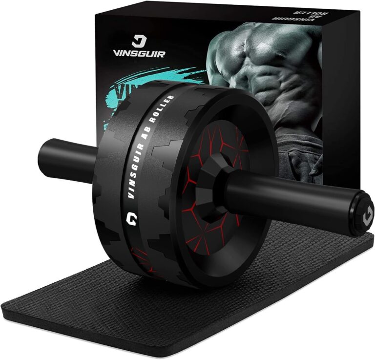 Read more about the article VINSGUIR Ab Roller Wheel, Abs & Core Workout Equipment for Home Gym with Knee Pad Accessories, Abdominal Wheel for Full-body Strength Training