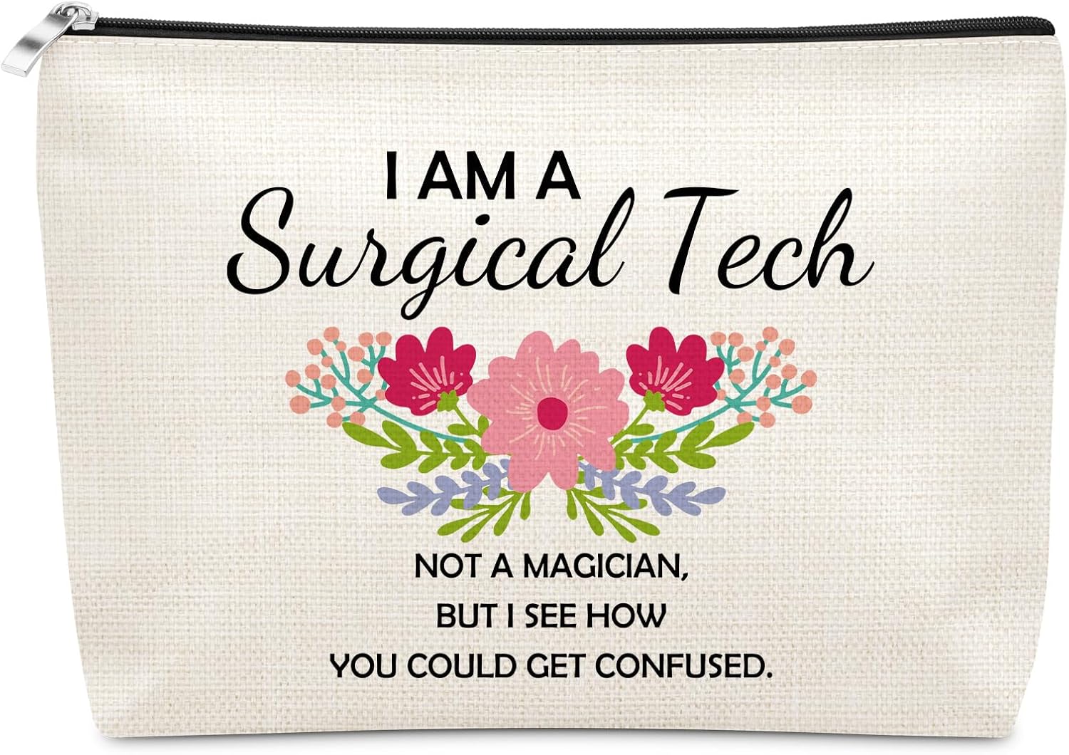 Read more about the article Funny Surgical Tech Gift Makeup Bag Appreciation Gifts for Women Her Coworker Surgical Technologist Assistant Gift Cosmetic Bag Gifts for Surgical Nurse Doctor Christmas Birthday Retirement Present