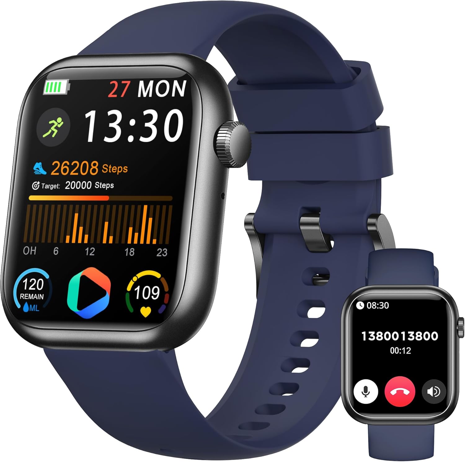 Read more about the article Smart Watch for Men Women(Answer/Make Call), 1.83″ Fitness Watch with Heart Rate/Blood Pressure/Blood Oxygen, Pedometer, Sleep Tracker,120+ Sport Modes, IP68 Waterproof Fitness Tracker for Android iOS