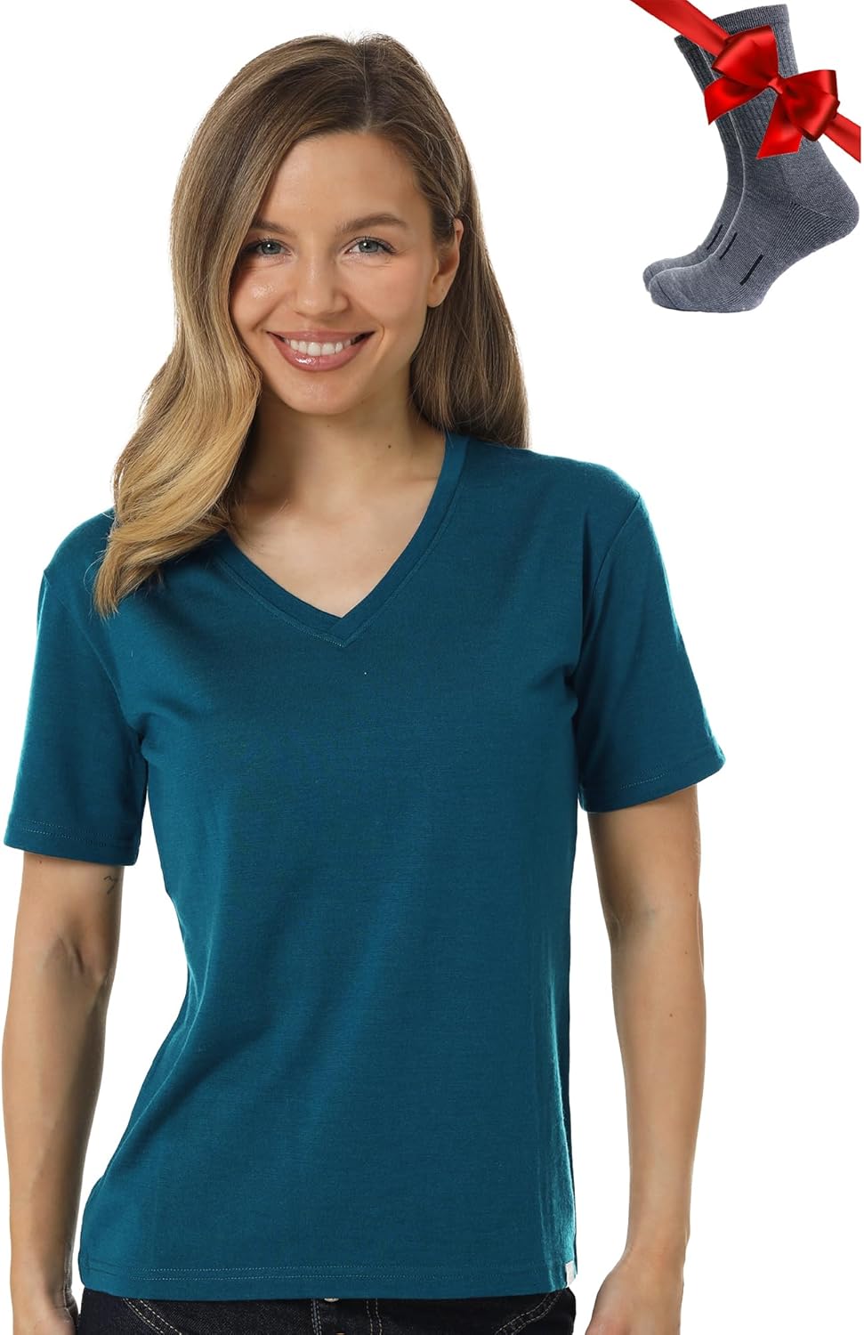 Read more about the article Merino.tech Merino Wool T Shirt Women – 100% Merino Wool Base Layer Women Short Sleeve Moisture-Wicking Tee and Hiking Socks