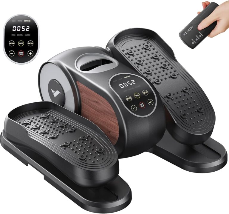 Read more about the article MERACH Under Desk Elliptical Machine, Leg Exerciser While Sitting for Seniors with Remote Control & 12-Speeds, Quiet Portable Electric Seated Pedal Exerciser Machine for Home Office