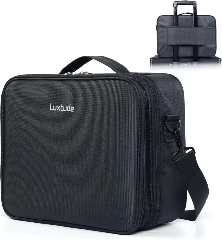 Read more about the article Luxtude Electronic Organizer Travel Case Large, Double Layer Tech Carrying Case, Home Electronics Bag Fits for iPad (Up to 12.9 in), Sturdy Storage for Dji, Camera