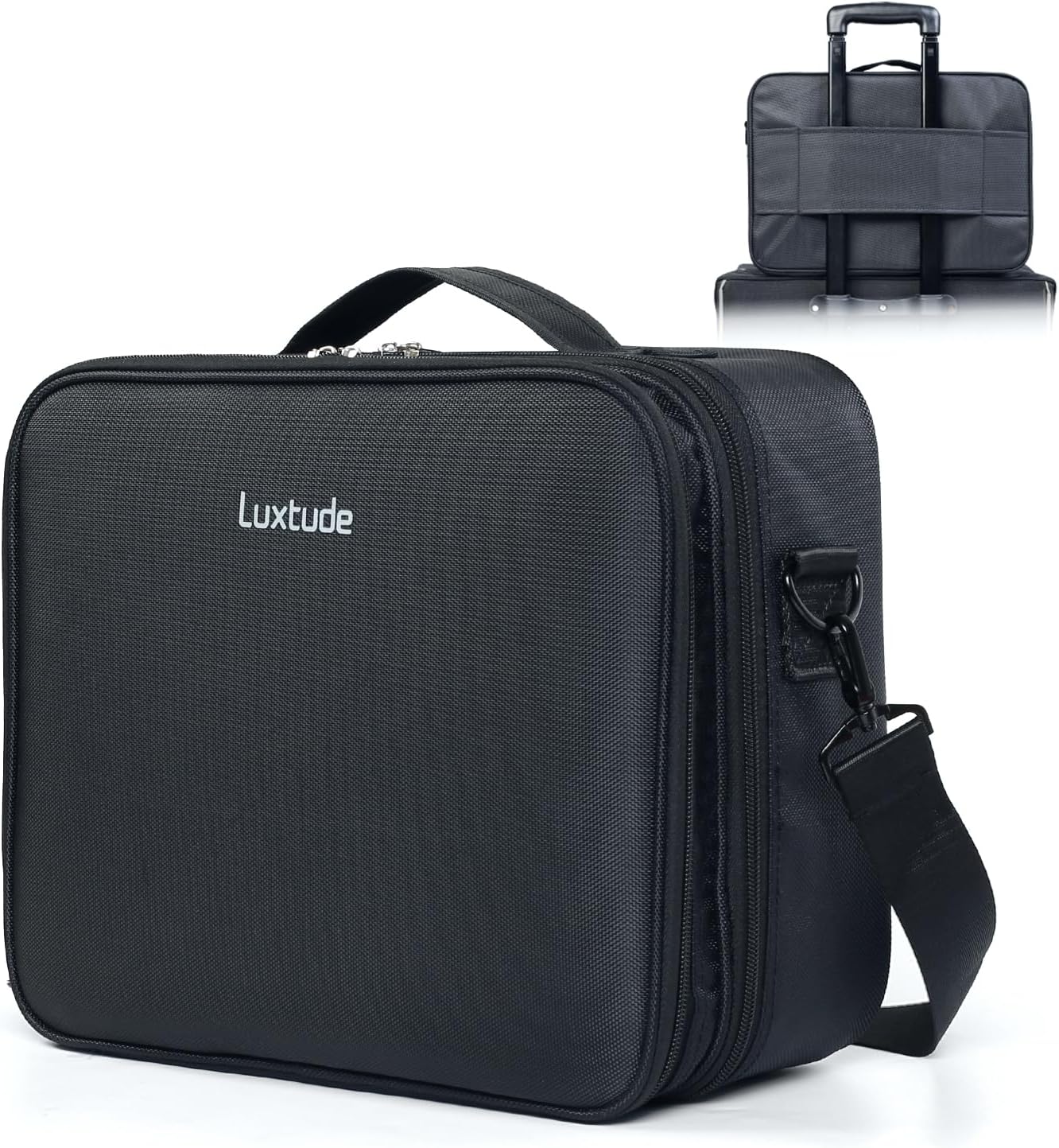 Read more about the article Luxtude Electronic Organizer Travel Case Large, Double Layer Tech Carrying Case, Home Electronics Bag Fits for iPad (Up to 12.9 in), Sturdy Storage for Dji, Camera