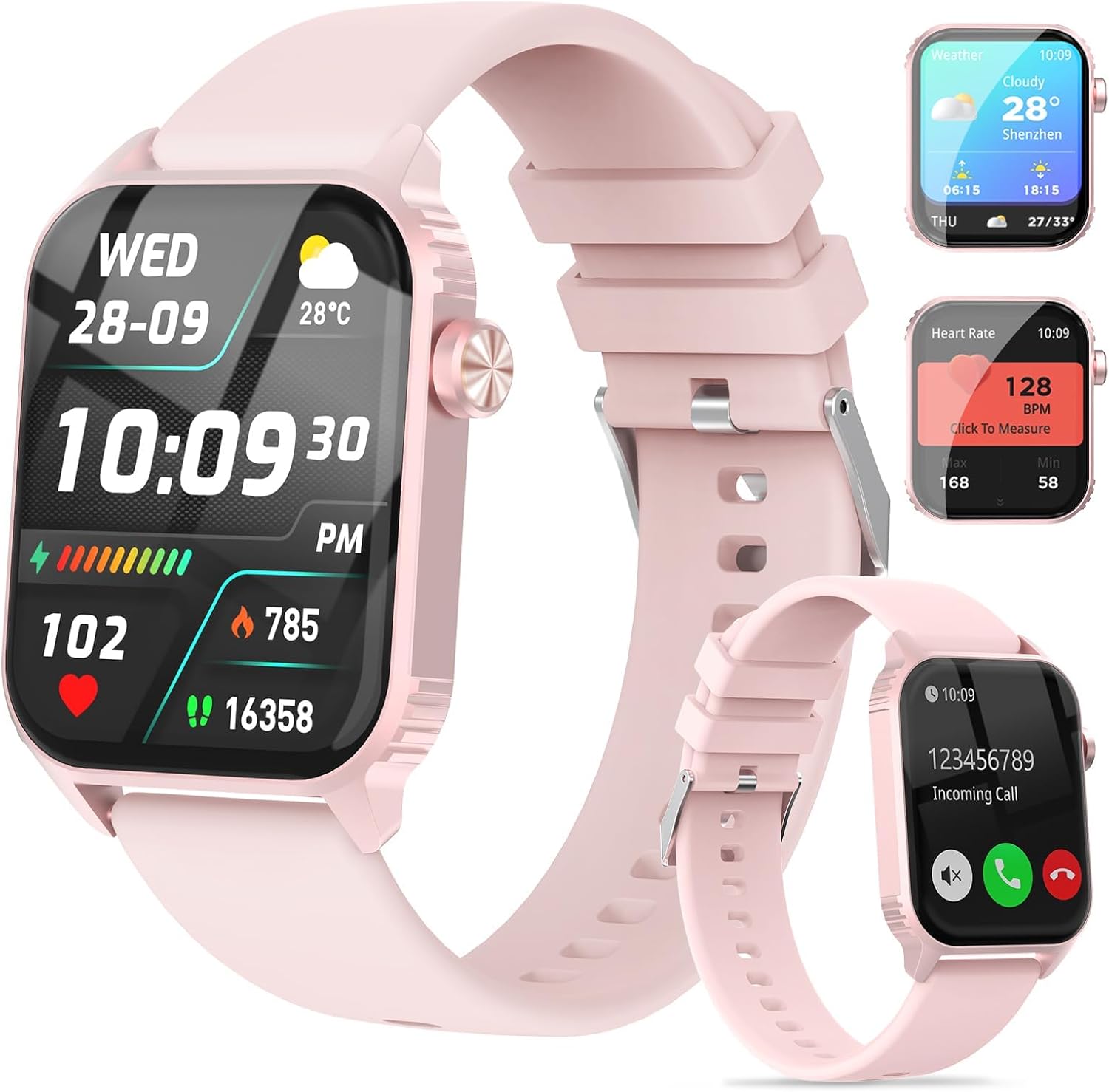 Read more about the article Smart Watch for Men, 120 Sports Modes Smartwatch with 1.83″ HD Touchsreen, IP67 Waterproof, Sleep Monitor, Bluetooth Call & Music Control Fitness Watch for Android/iPhone (Pink)