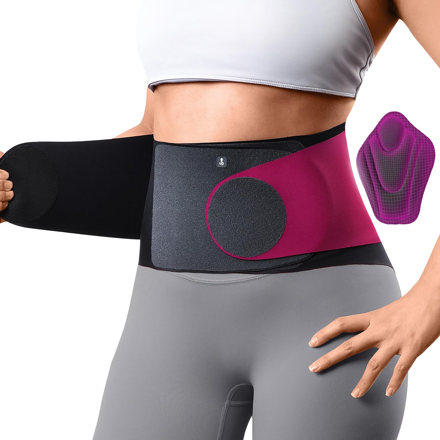 Read more about the article 0.5mm Ultra Thin Back Brace for Women Men, Seamless Yoga Fabric for All Day Comfort, Wear under Clothes, Enhanced Lumbar Pad for Lower Back Pain Relief, Sciatica, Posture, Lifting, Rose, Size L