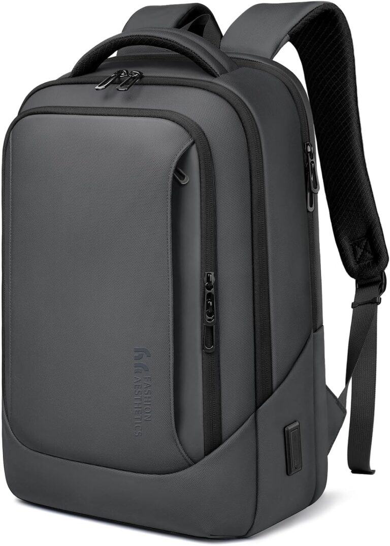 Read more about the article hk Laptop Backpack for Men with USB Charging Port Water-Resistant for 15.6 Inch Computer Bag Durable High-Tech Daypack Casual Backpack for Business Work College Weekender Travel- Dark Grey