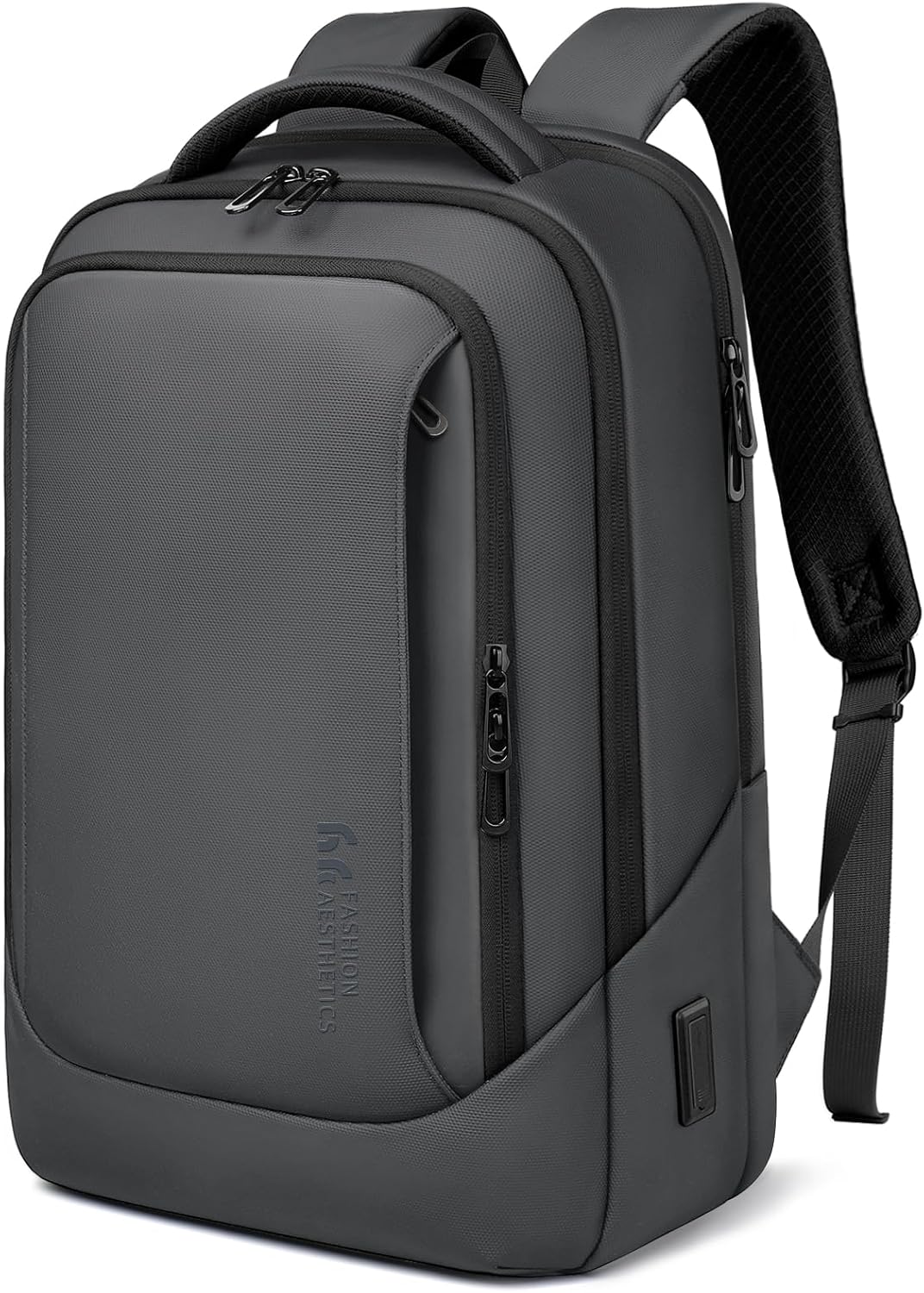 Read more about the article hk Laptop Backpack for Men with USB Charging Port Water-Resistant for 15.6 Inch Computer Bag Durable High-Tech Daypack Casual Backpack for Business Work College Weekender Travel- Dark Grey