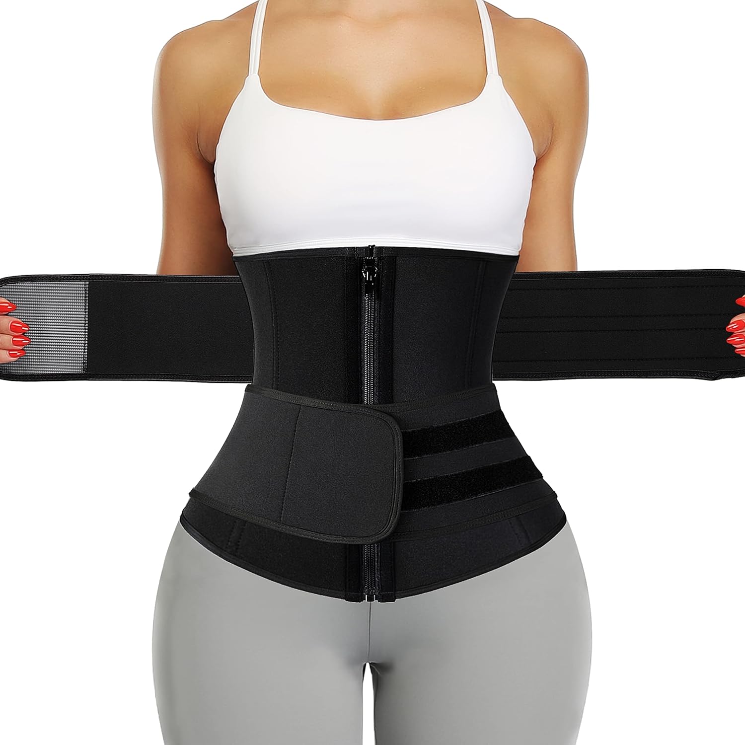 Read more about the article KIWI RATA Neoprene Sauna Waist Trainer Corset Sweat Belt for Women Compression Cincher Band Workout Fitness Back Support