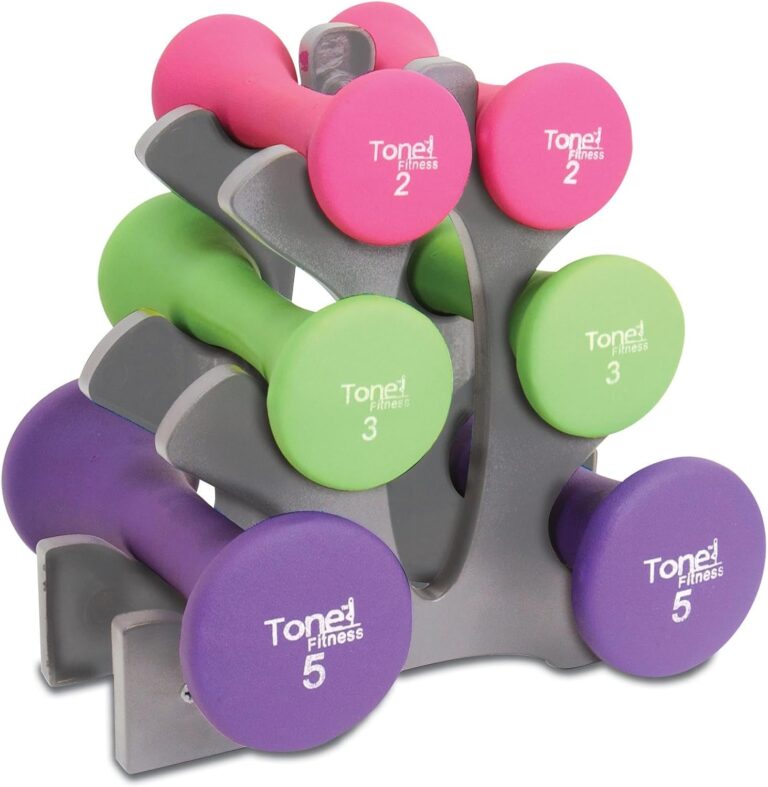 Read more about the article Tone Fitness set includes 3 PAIRS of DUMBBELLS