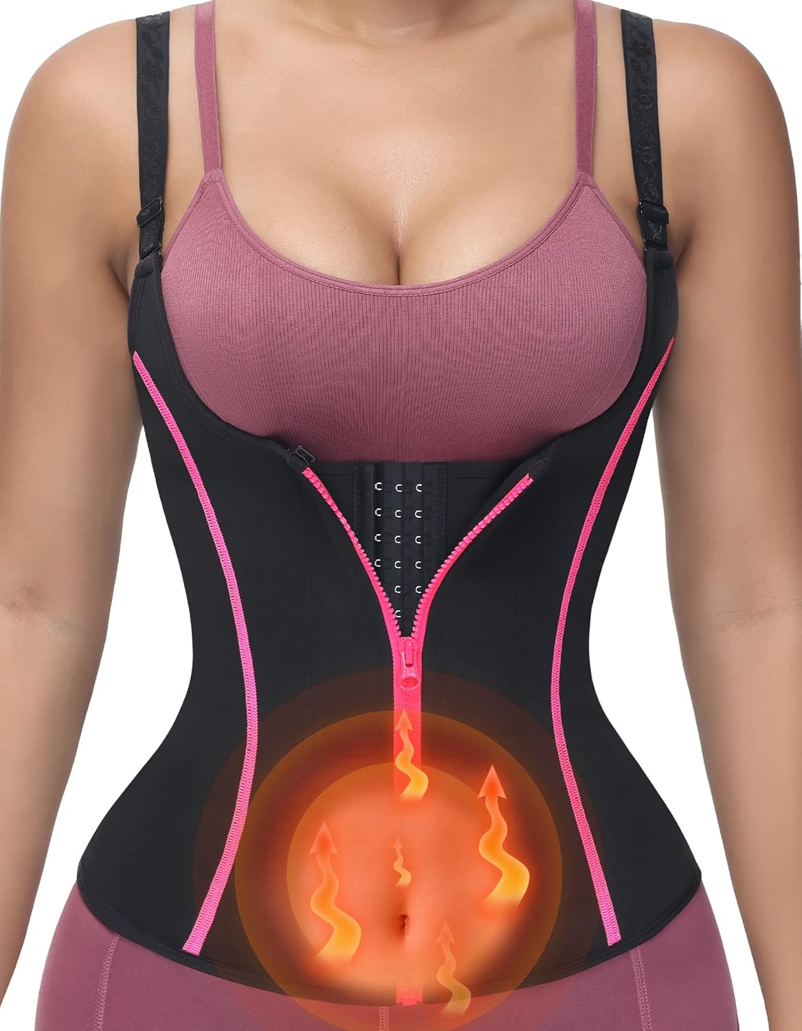 Read more about the article YADIFEN Waist Trainer for Women,Zipper Corset Body Shaper for Tummy Control Neoprene Cincher Sweat Sauna Vest Tank Top