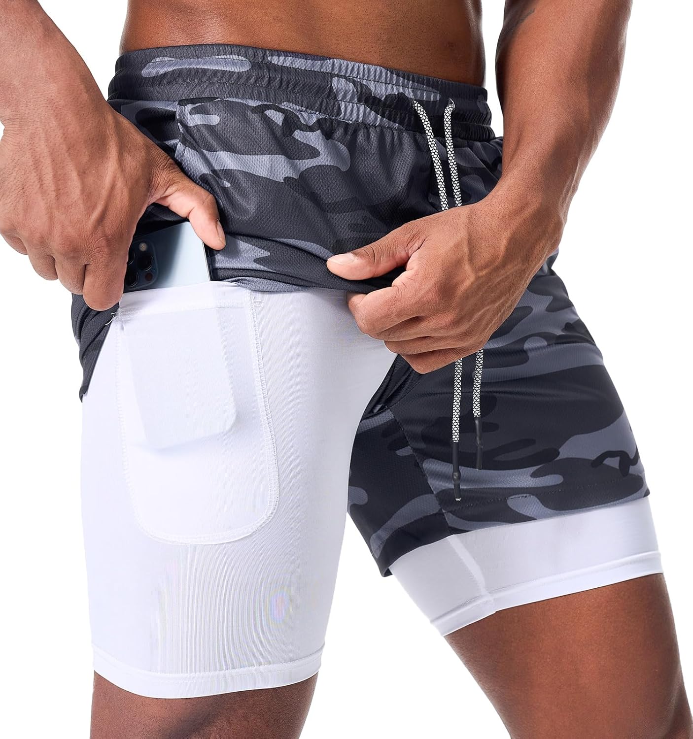Read more about the article Surenow Mens Running Shorts，Workout Running Shorts for Men，2-in-1 Stealth Shorts， 7-Inch Gym Yoga Outdoor Sports Shorts