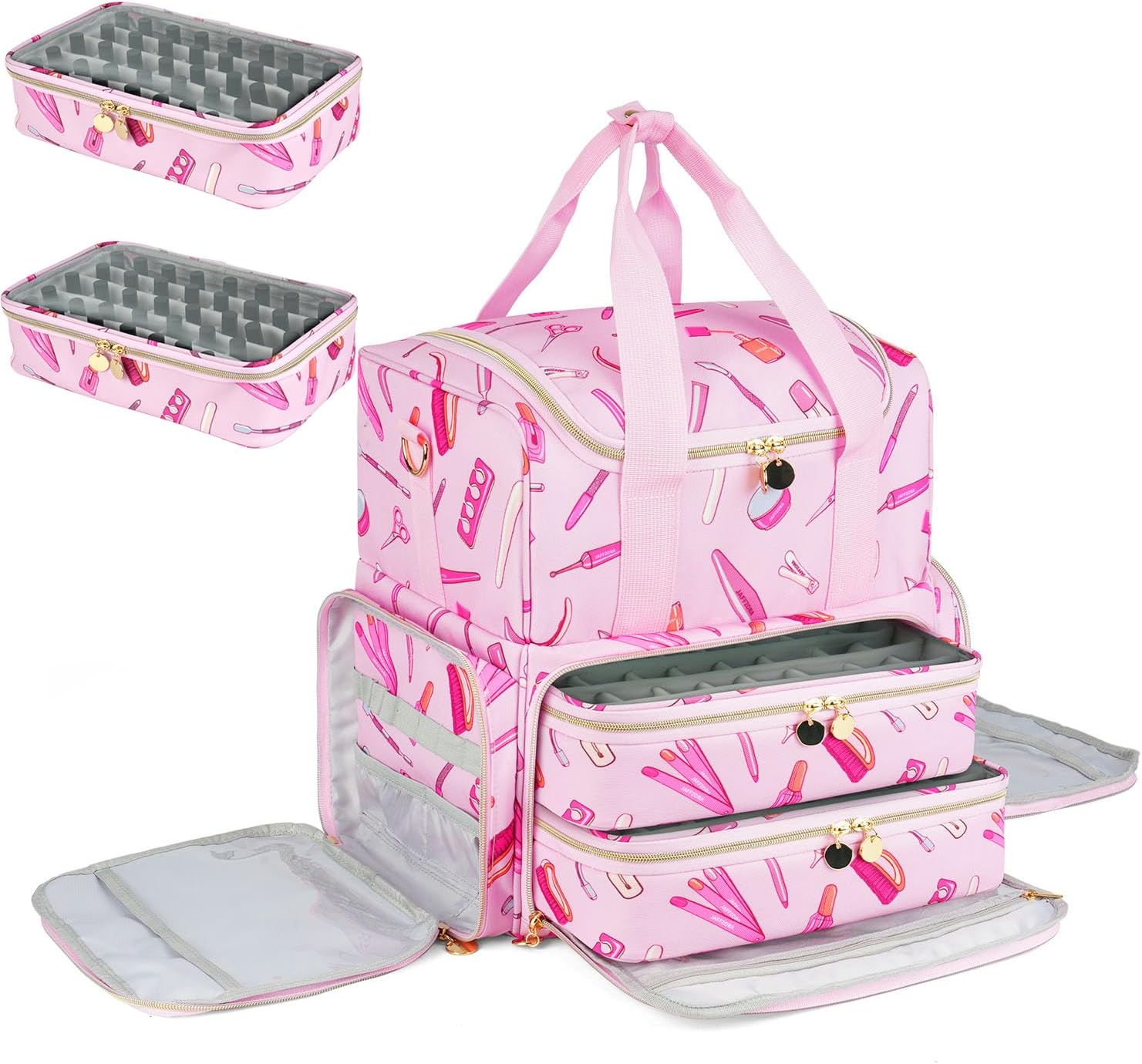 Read more about the article Nail Polish Organizer Case – Large Double Layer Organizers and Storage Bag for Nail Supplies and Art Tech
