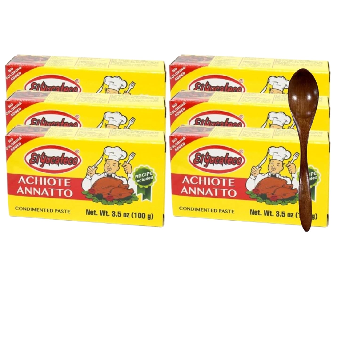 Read more about the article K-Tech USA Achiote Paste – Pack of Six (6) 3.5 oz Mexican Seasoning Condiment with wooden spoon
