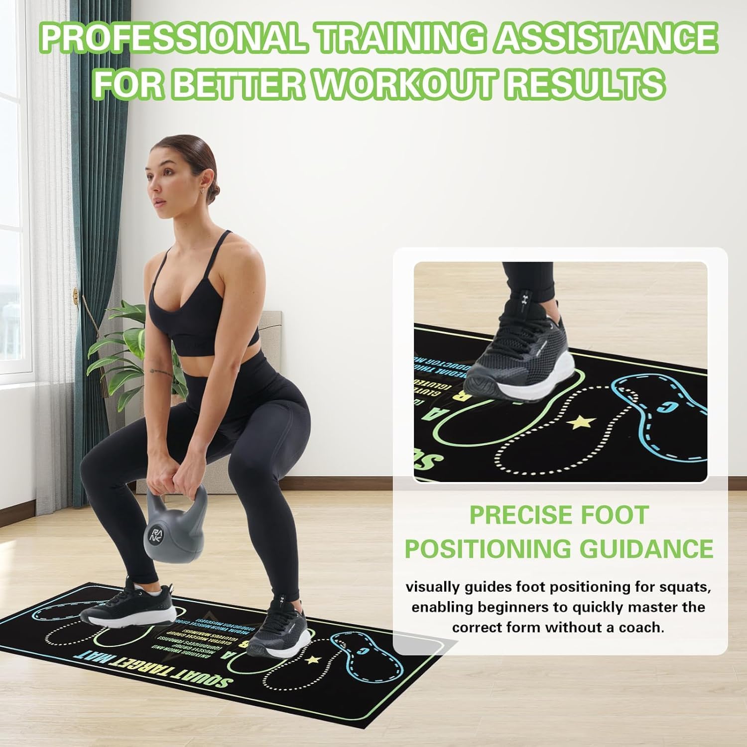 Read more about the article Squat Target Mat, Non-Slip Squat Mat with Foot Position for Improved Muscle Activation, Ideal for Home Fitness Enthusiasts