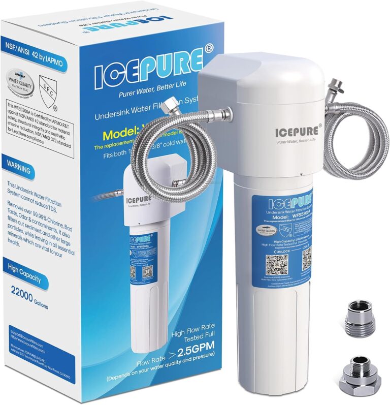 Read more about the article ICEPURE Under Sink Water Filter System, 3 Years or 22000 Gallons Ultra High Life NSF/ANSI 42 Certified, Removes Heavy Metals,Chlorine,Direct Connect Under Counter Drinking Water System, USA Tech