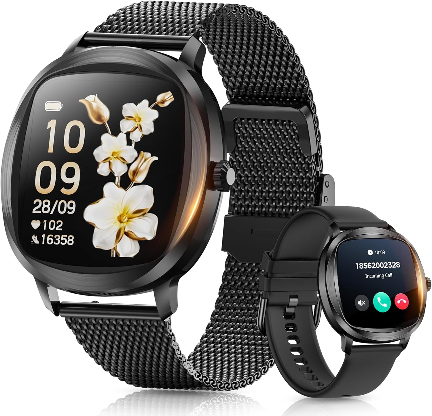 Read more about the article Smart Watches for Women, 1.72″ Smart Watch for Android Phones with Heart Rate/Sleep Monitor, 100+ Sports Modes, IP68 Waterproof, Fitness Watch with Free APP Compatible Android iOS (Black)