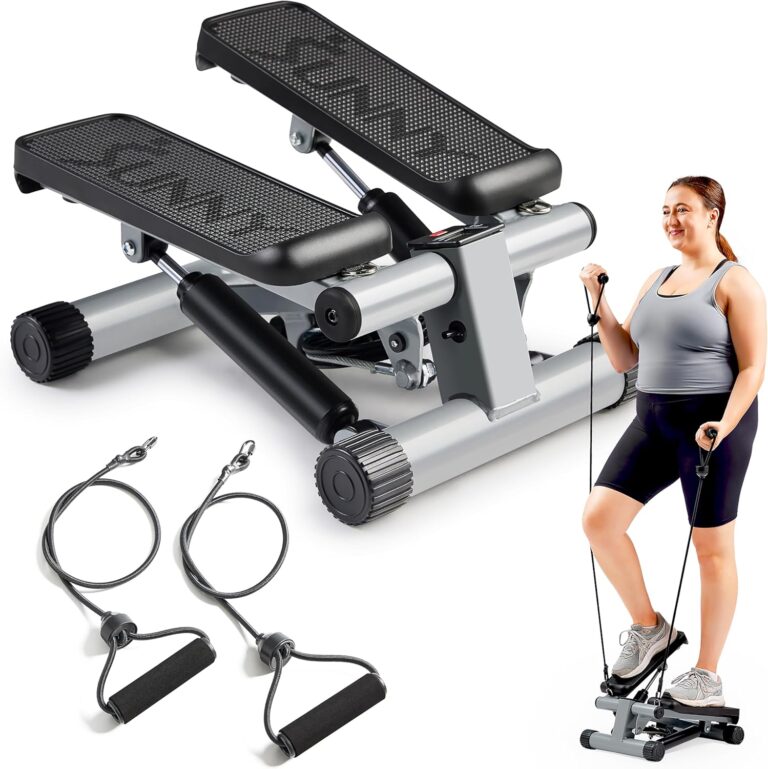 Read more about the article Sunny Health & Fitness Mini Steppers for Exercise at Home, Stair Step Workout Machine with Resistance Bands, Full Body Cardio Equipment with Digital Monitor – No. 012 -S