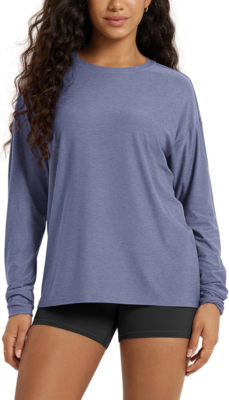 Read more about the article ODODOS Women’s Long Sleeve Tee – Ultra Soft odSTRATUM Tech Performance Top UPF 50+ Crew Neck Oversized T-Shirts
