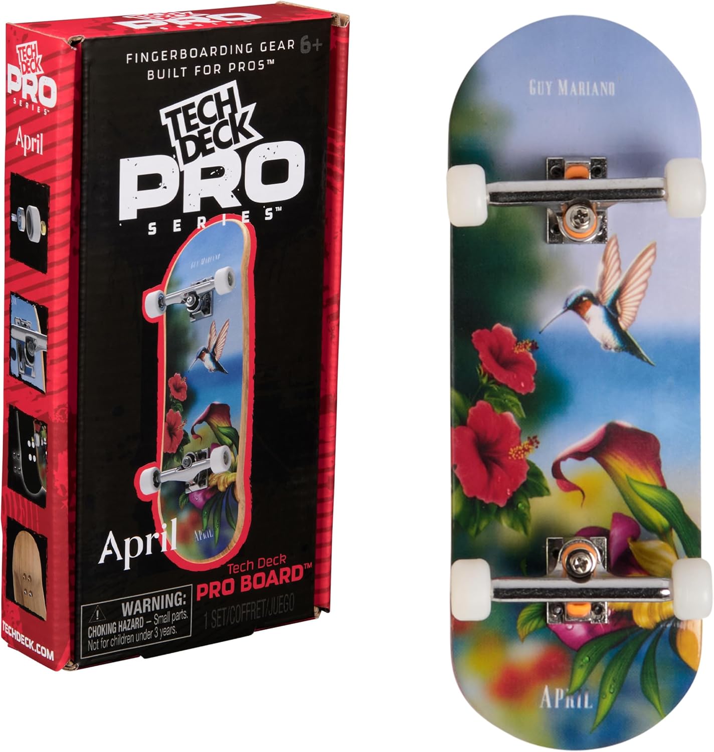 Read more about the article TECH DECK, April Pro Series Finger Board with Storage Display, Built for Pros; Authentic Mini Skateboards, Kids Toys for Ages 6 and up