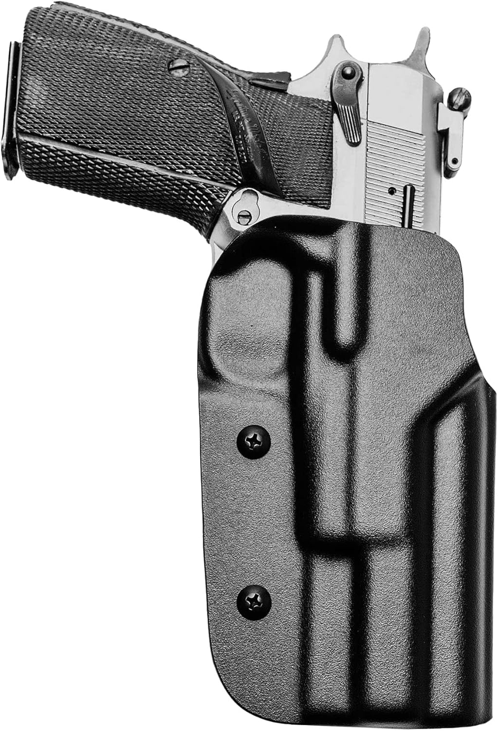 Read more about the article Browning High Power 9 OWB Holster – USA Made – Fits Browning High Power 9 – Classic OWB Holster by Blade-Tech Holsters, Outside Waistband Open Carry (Right Hand)
