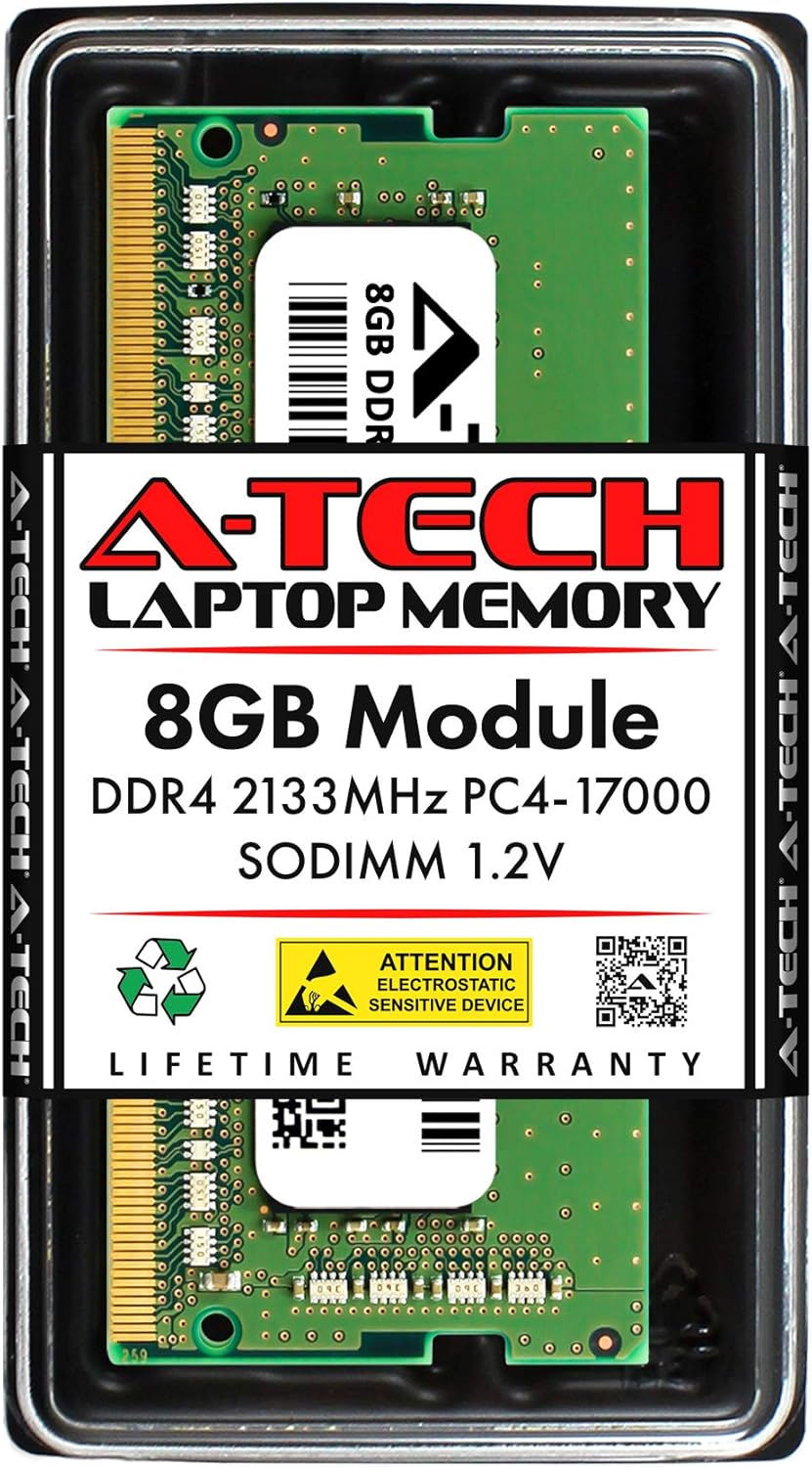 Read more about the article A-Tech 8GB DDR4 2133 MHz SODIMM PC4-17000 (PC4-2133P) CL15 Non-ECC Laptop RAM Memory Module