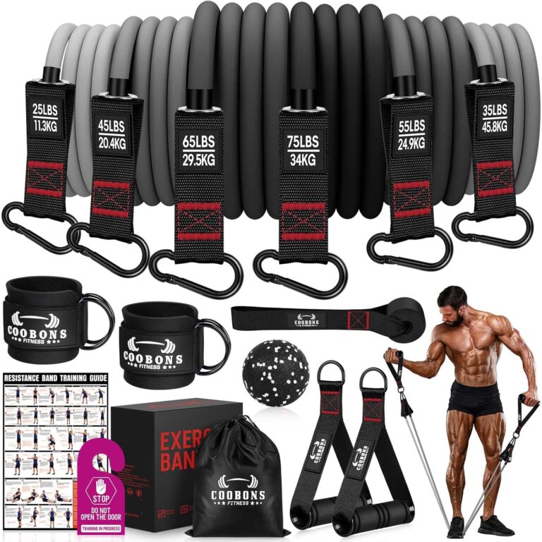 Read more about the article Heavy Resistance Bands for Working Out, 300LBS Exercise Bands with Handles, Workout Bands for Men, Weight Fitness Bands Set for Muscle Training, Strength, Slim, Yoga, Home Gym Equipment