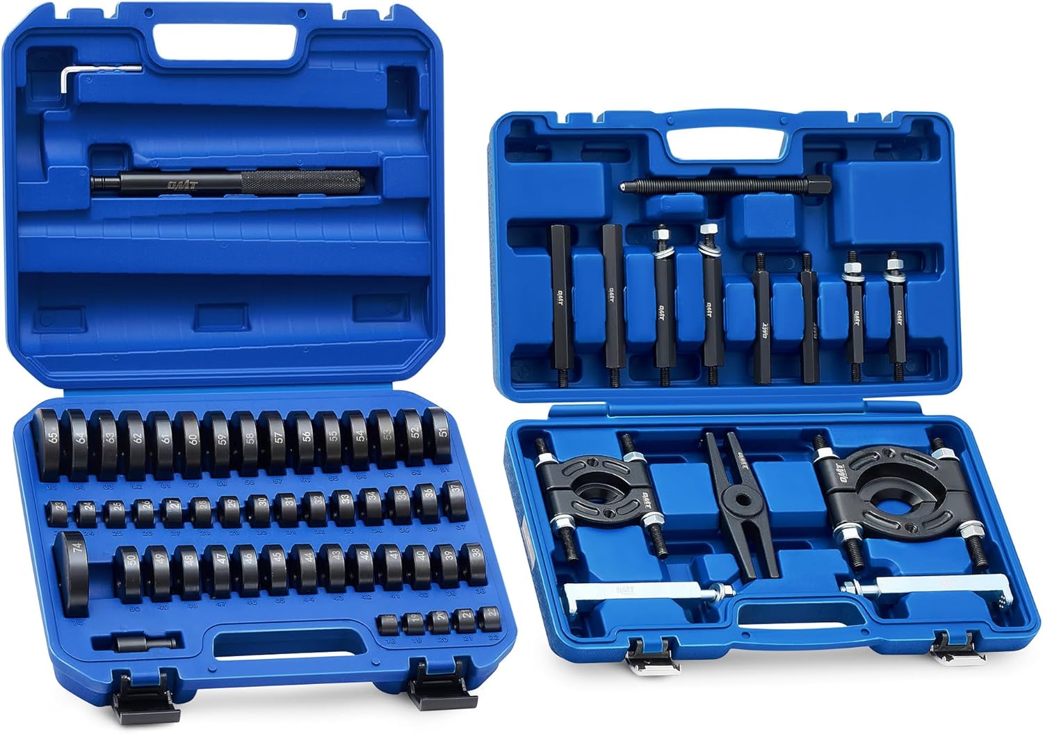 Read more about the article Orion Motor Tech 2 in 1 Bushing Driver Tool & Bearing Press Kit, Complete Bushing & Bearing Service Kit with 2″ and 3″ Jaws, 5 Ton Capacity Bearing Separator, Heavy Duty Wheel Bearing Puller Tool Set