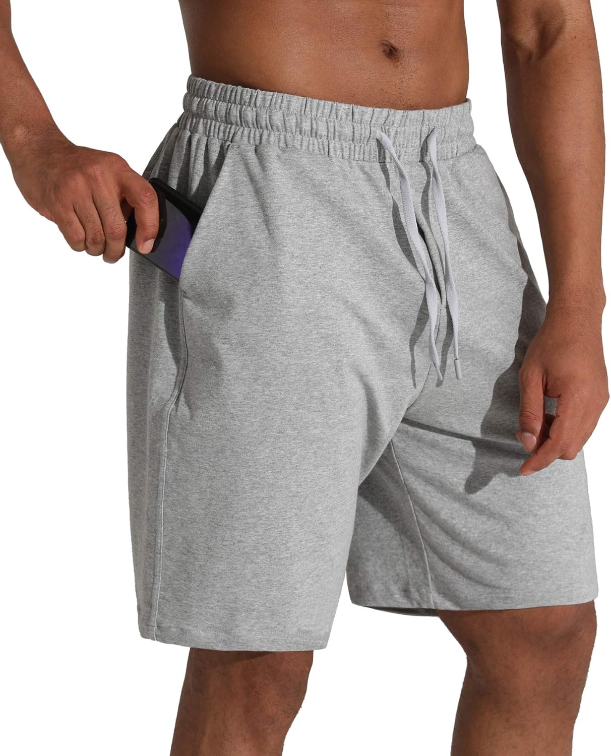 Read more about the article Men’s Lounge Shorts with Deep Pockets Loose-fit Jersey Shorts for Running,Workout,Training, Basketball