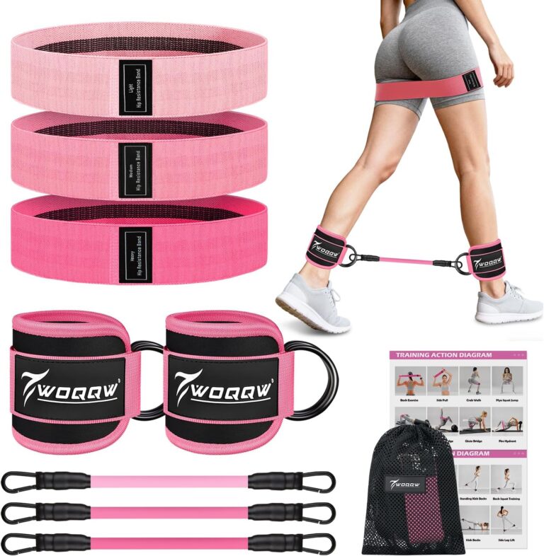 Read more about the article WOQQW Resistance Bands Set – Ankle Resistance Bands with Cuffs for Legs & Glute Workout, Fabric Booty Bands for Women, Home Gym Exercise Equipment for Hip, Pilates, Fitness, Yoga, Physical Therapy