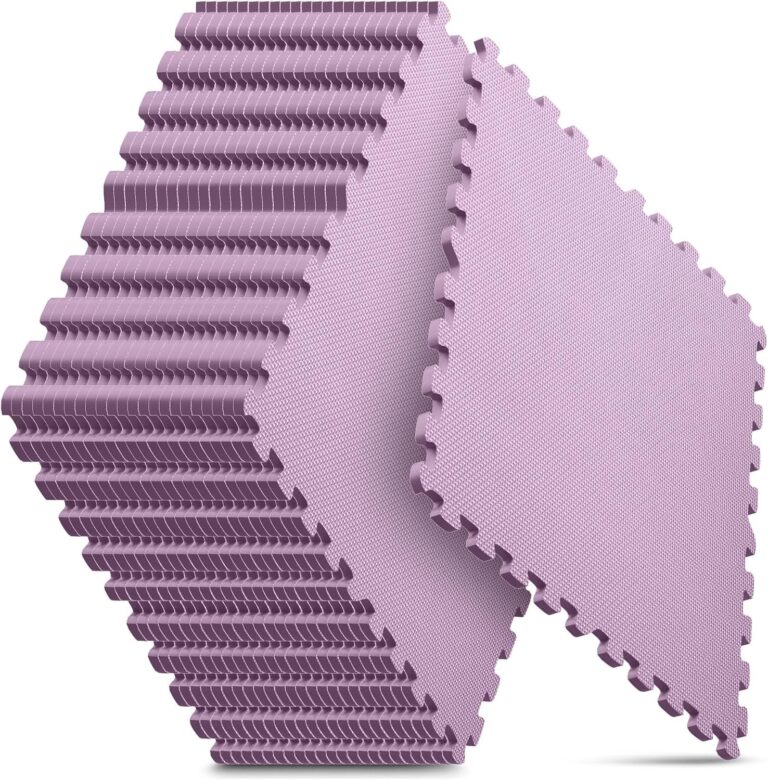 Read more about the article 24 Pack Home Gym Mat, Puzzle Exercise Mat, EVA Interlocking Foam Floor Tiles for Home Workout Equipment and Kids’ Play Areas – Blue, 24 in x 24 in x ½ in – (Pink, 24 Pack(96 SQ FT))
