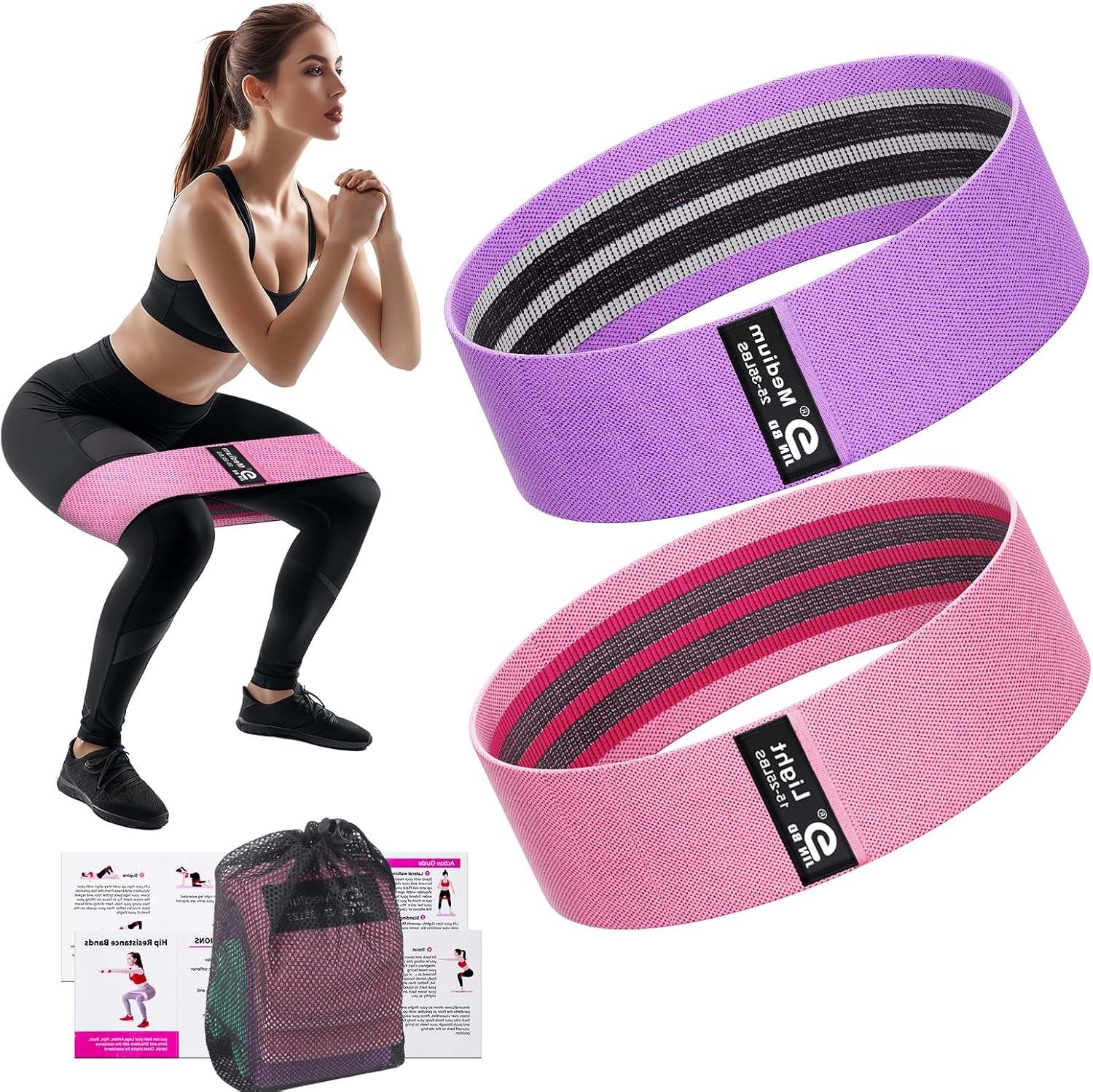 Read more about the article Thick Fabric Booty Bands – Resistance Loop Bands for Glutes & Legs, Home Gym, Pilates & Yoga – JIN BD