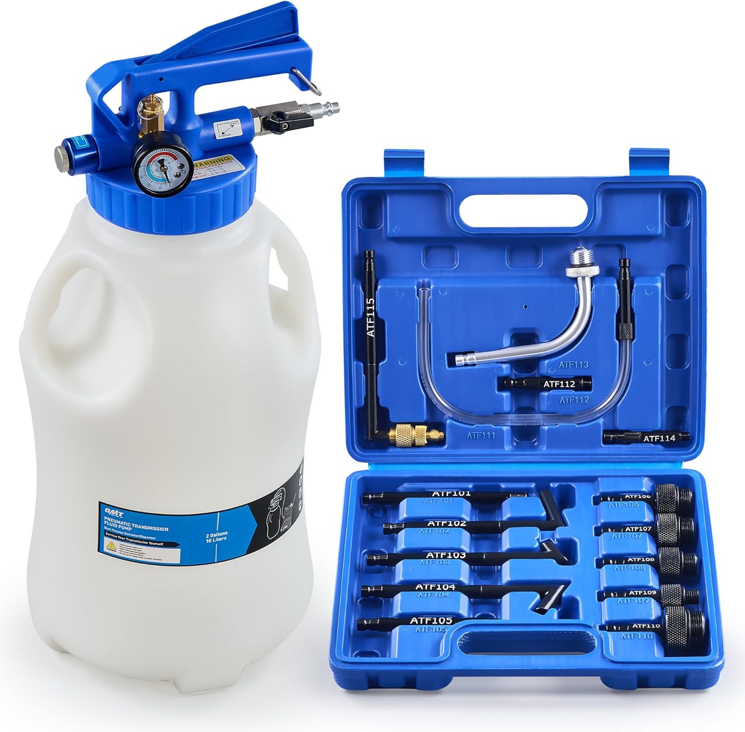 Read more about the article Orion Motor Tech Oil Extractor Pump and Dispenser Tool Kit, 10L Pneumatic Transmission Fluid Bleeder Set, 2.6gal 2 Way Vacuum Fluid Evacuator and Filler Oil Change Kit 15 ATF Refill Adapters 3 Hoses