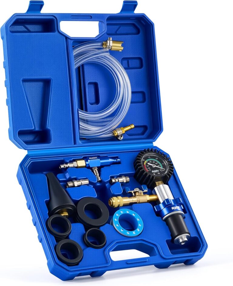 Read more about the article Orion Motor Tech Coolant Vacuum Refill Kit, 13pc Radiator Cooling System Tool Set with Conical Adapter 4 Round Adapters for Leak Detection Cooling Refill, Vacuum Coolant Fill Kit with Splashproof Hose