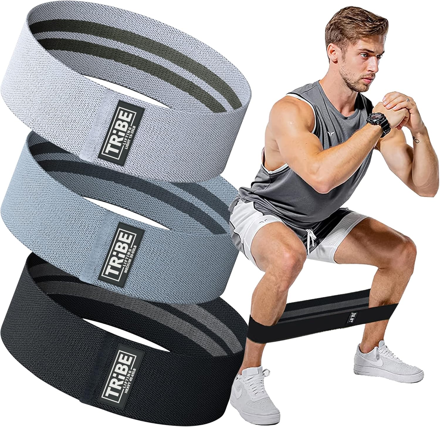 Read more about the article Tribe Lifting Fabric Resistance Bands for Legs – Workout Bands Resistance Bands for Men and Women – Booty Bands for Working Out – Exercise Bands Resistance Bands Set – Elastic Bands for Exercise