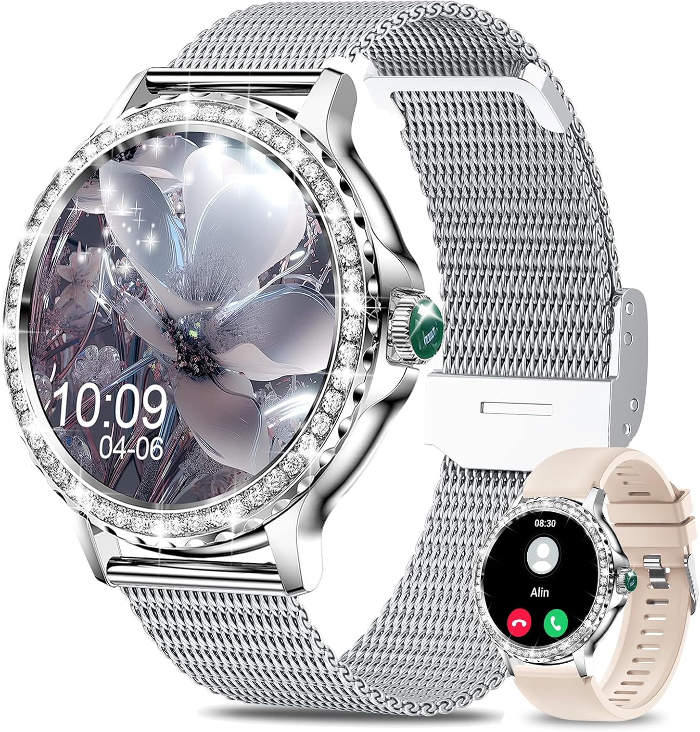 Read more about the article Smart Watches for Women, 1.3”HD Fitness Tracker with Blood Pressure/Heart Rate Monitor, Bluetooth 5.2 Make Calls Smart Watch for Android/iOS Phones, IP68 Waterproof Fitness Watch for Women