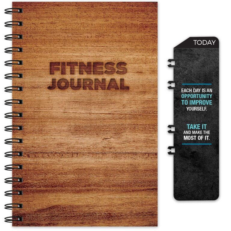 Read more about the article Global Printed Products Workout Fitness Journal Nutrition Planners: Clip-in Bookmark, Sturdy Binding, Thick Pages & Laminated Protective Cover (Brown)