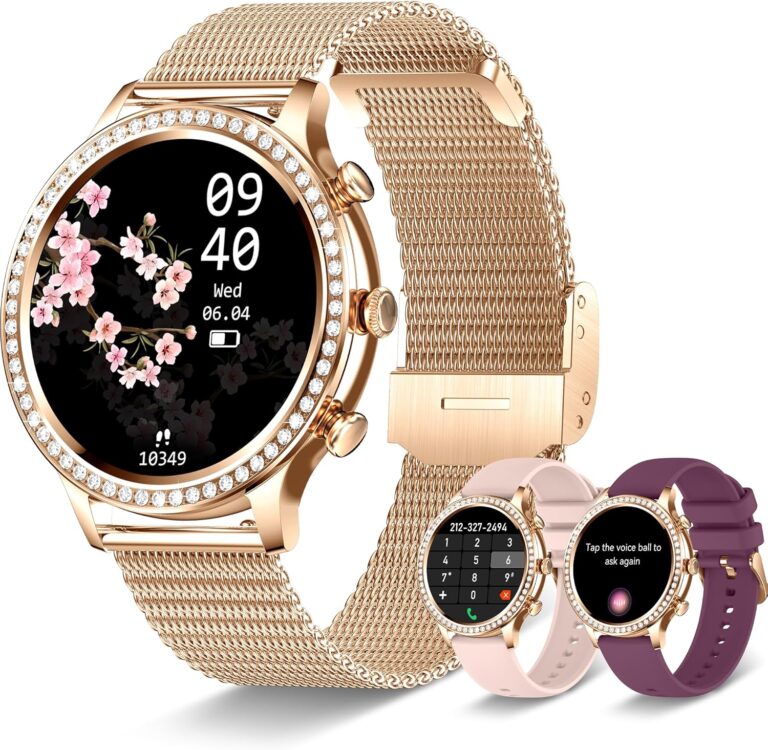 Read more about the article Smart Watches for Women (Answer/Make Call), Colesma Smart Watch for Android & iPhone, 1.32″ HD Fitness Tracker Watch Sleep/Heart Rate/SpO2 Monitor Pedometer Waterproof Smartwatch,Multiple Sports Modes