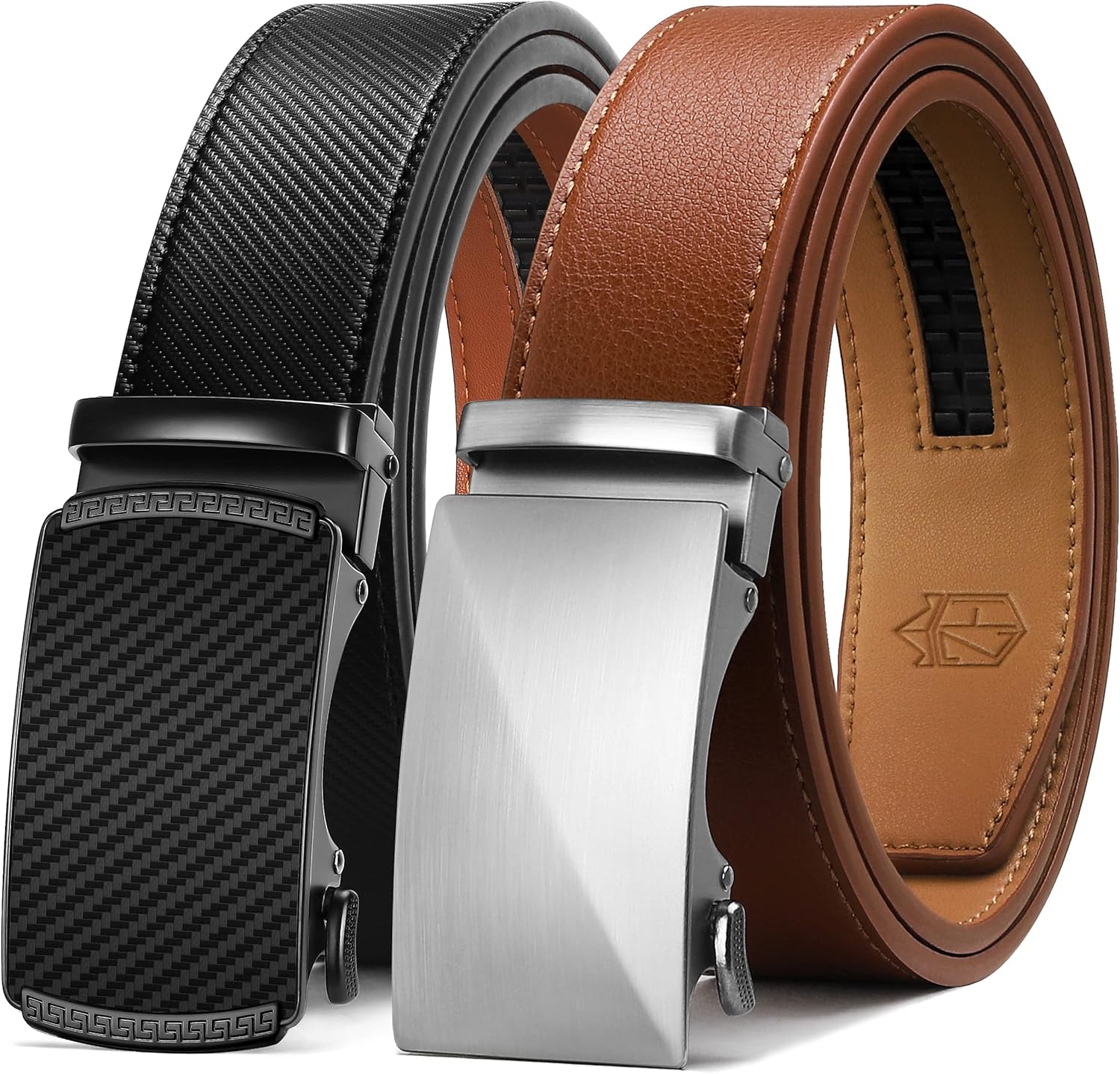 Read more about the article Zitahli Ratchet Belt for Men – 2 Packs Leather Mens belt For Gift Men Dress and Casual,Trim to Fit