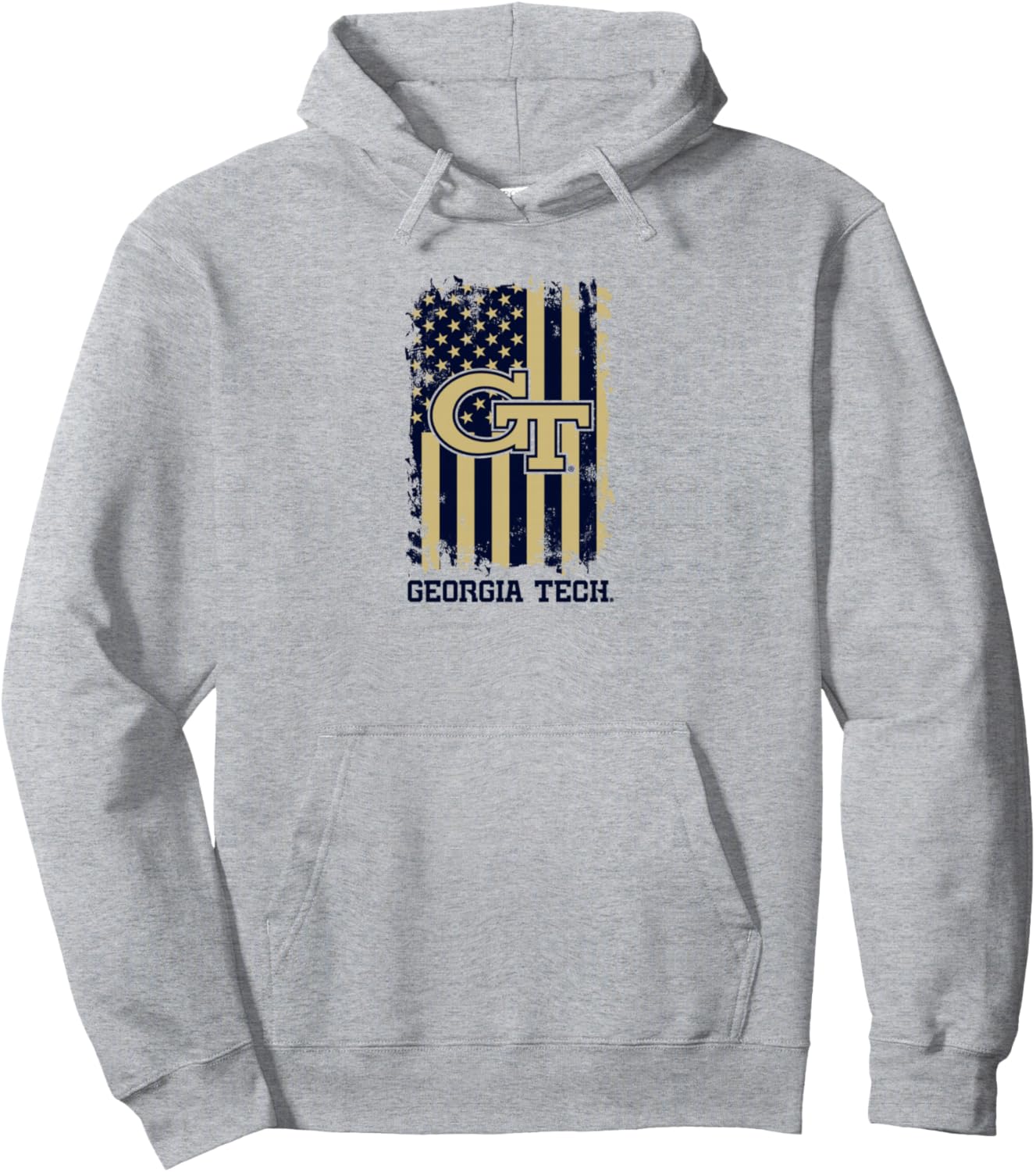 Read more about the article Georgia Tech Yellow Jackets Patriotic Retro American Flag Pullover Hoodie
