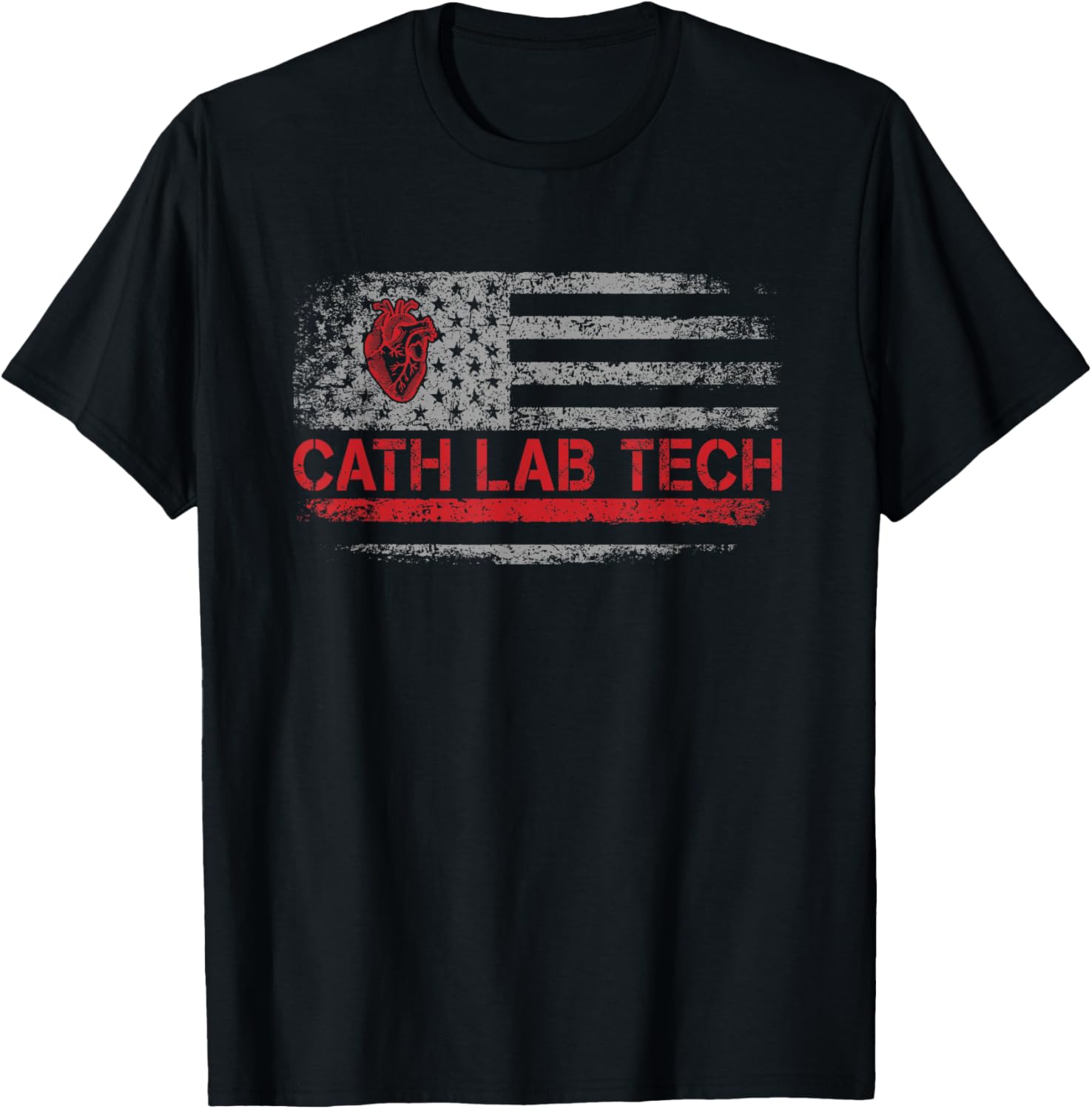 Read more about the article Cath Lab Tech Cath Lab Technician US American Flag T-Shirt