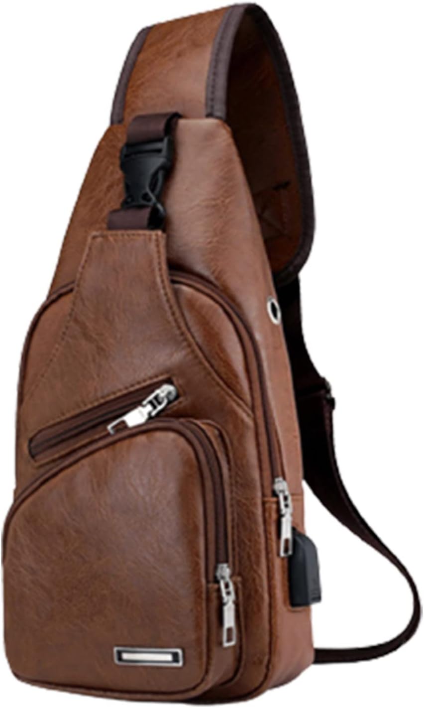 Read more about the article Crossbody Sling Bag with Earphone Hole for Men and Women, Small Shoulder Bag