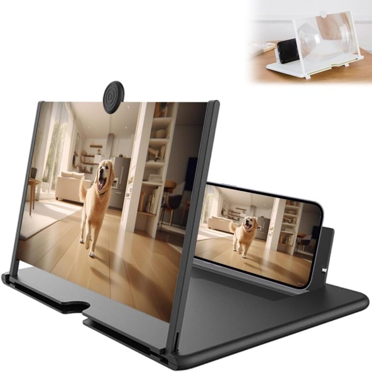 Read more about the article Screen Magnifier 2026 Version, Mobile Phone 3D HD Screen Magnifier, Foldable Phone Holder with Screen Amplifier, Magnifying Projector Screen for Movies Videos Gaming for All Phones (Black, 10 inch)