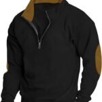 Mens Fashion Hoodies Oversized 1/4 Zip Up Sweatshirt Cowboy Western Aztec Lapel Pullover Casual Long Sleeve Sweater