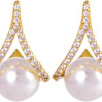 Generic Pearl Water Drop Earrings for Women Hypoallergenic Shiny Dangle Earrings Fashion Party Wedding Earrings Accessories for Brides Jewelry Gifts